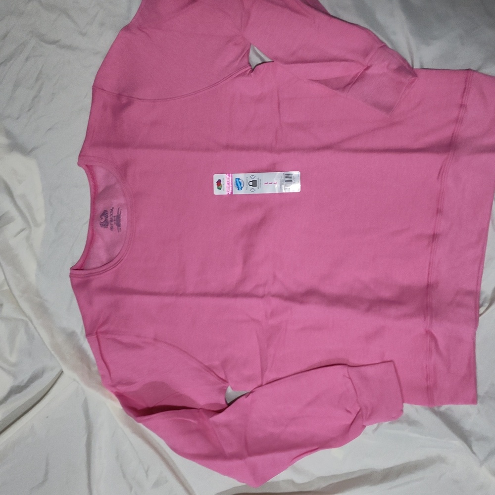 New Ladies pink large sweatshirt